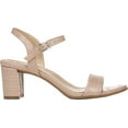 thumbnail image 3 of Naturalizer Womens Bristol Open Toe Pump Heel Sandals  Ivory 9.5 Wide (C,D,W), 3 of 7