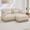 Beige, variant on Comfy Chenille Leopard Printing Loveseat Sofa,Delicate Tassel Edge,Movable Ottoman,Modern Fashion Style,Ergonomic Back and Seat Design,Easy Assembly,Deep Seat Couch for Living Room,Beige Coffee