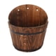 thumbnail image 2 of Maceta de madera tipo barril para jardín, interior y exterior. L, 2 of 9