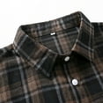 thumbnail image 5 of Fznquz Flannel Mens Big and Tall Button Up Shirt Plaid Black Shirts Pocket Button Down Long Sleeve Men Clothes, 5 of 8
