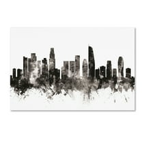 Trademark Fine Art 'Los Angeles California Skyline III' Canvas Art by Michael Tompsett