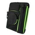 thumbnail image 2 of Mochila artista, estuche de cartera de arte, transportista de almacenamiento de telas de oxford gran bolsa de dibujo para suministros de manualidades Verde negro, 2 of 8