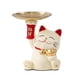thumbnail image 5 of Bandeja de almacenamiento de gato de resina, estatua de gato, bonito adorno, llavero moderno, organizador de escritorio para gabinete, dormitorio, Beige, 5 of 8