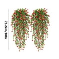 thumbnail image 2 of F Artificial Hanging Flowers And Vines Set Of 2 For Home Wall Or Ceiling Decor Faux Greenery Type F, 2 of 5