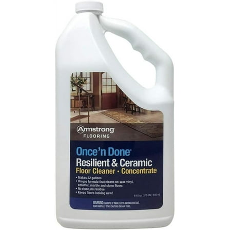 Armstrong 64oz Once'N Done Citrus Scent Liquid Floor Cleaner for Hardwood and Laminate Floors