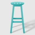 thumbnail image 7 of WestinTrends Malibu 29" HDPE Outdoor Patio Round Bar Stool Set of 2, Turquoise, 7 of 7