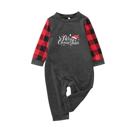 

Christmas Toddler Baby Letter Print Top Blouse+Pants Family Clothes Pajamas