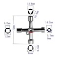 thumbnail image 5 of Gas Key Meter Key Utilities Key For Electric Cupboard Cabinet Opening Key Zinc Alloy(1pc, Silver), 5 of 5