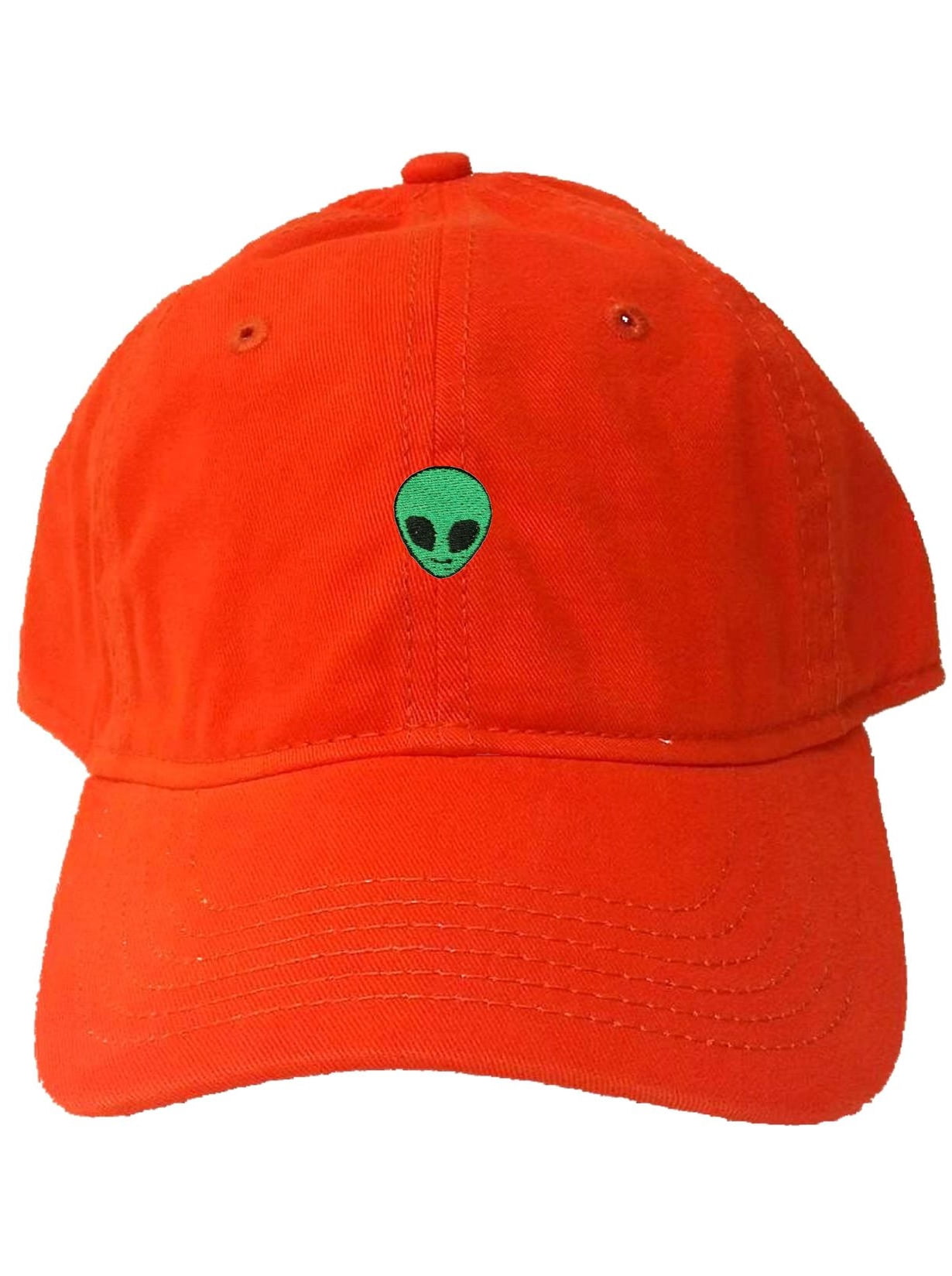 Go All Out Adult Alien Head Embroidered Deluxe Dad Hat - Walmart.com