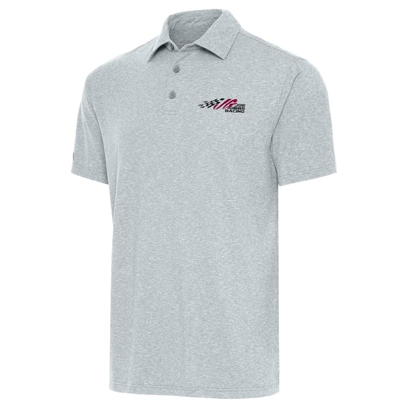 Men's Antigua Heather Gray Joe Gibbs Racing Par 3 Polo