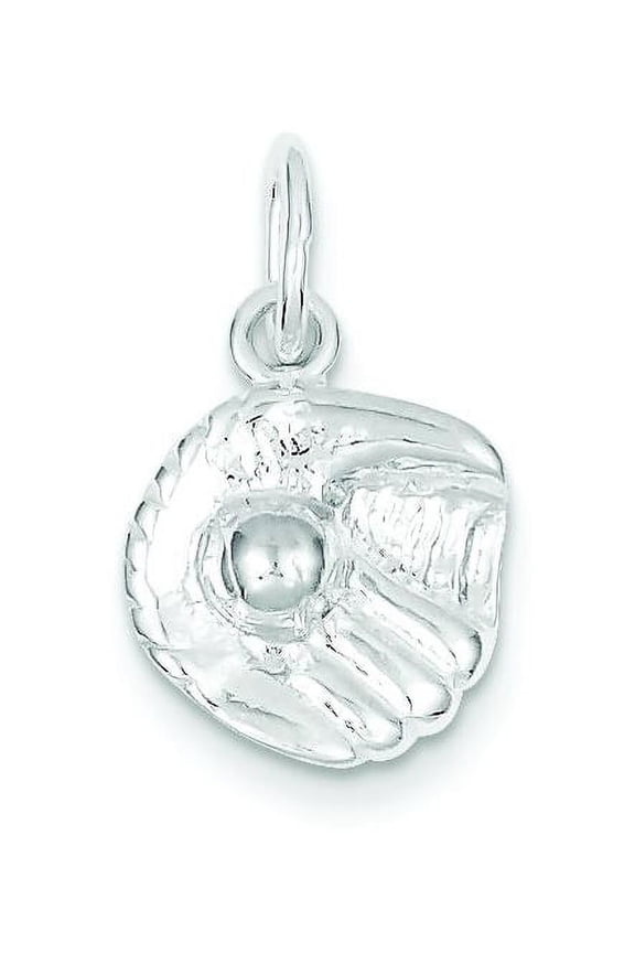 Sterling Silver Baseball Glove Charm FindingKing