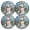 Blue, variant on Ryvnso Christmas Snowman Round Plate Mats Dining Table Placemat Set of 4 for Holiday Decoration