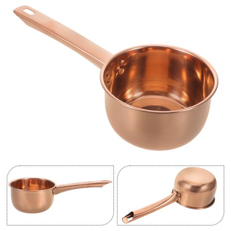 TEHAUX Versatile Rose Plated Gold Stainless Steel Soup Spoon with Long Handle for Cooking and Bathing