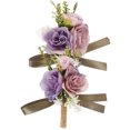 thumbnail image 6 of PENIKOKO Elegant Artificial Flower Wrist Corsage Set, Round Design, 3.1x5.5x2.0in, Perfect for Weddings & Proms, 6 of 8