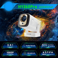 thumbnail image 3 of HY260 PRO 1080P Android 11 4K Projector 200ANSI Wifi6 BT5.4 US Plug, 3 of 7