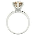 thumbnail image 4 of Clara Pucci 14K White Gold 3ct YellowMoissanite Solitaire Ring for Women, 4 of 8