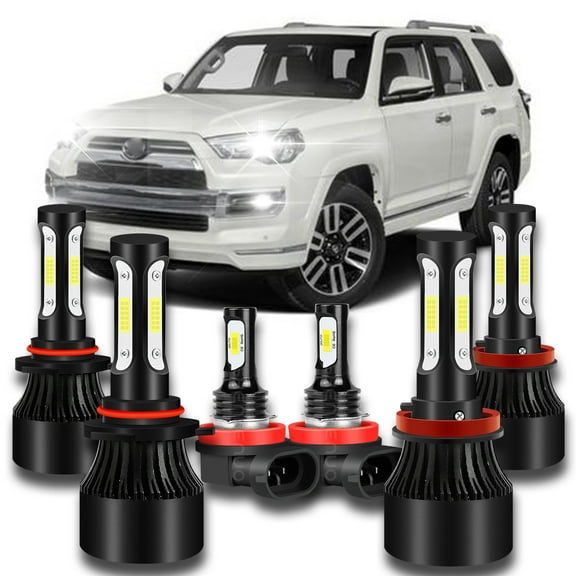 BMZONCC 9005 H11 LED Headlight H11 Fog Light Bulbs Combo for Toyota 4Runner 2010-2014 2015 2016 2017 2018 2019 2020