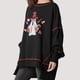 thumbnail image 4 of Sudadera de Halloween con Lentejuelas para Mujer, Larga, Purpurina Brillante, Calabaza, Fantasma, Suéter Feo de Halloween Negro S, 4 of 8