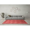 thumbnail image 3 of Ahgly Company Indoor Square Oriental Red Industrial Area Rugs, 4' Square, 3 of 4