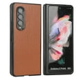 thumbnail image 3 of Dteck Filp Case for Samsung Galaxy Z Fold 4,Luxury PU Leather+Soft TPU With Shockproof Case for Samsung Z Fold 4 7.6 inch,Brown, 3 of 6