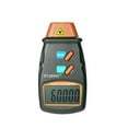 thumbnail image 1 of Tacómetro digital de mano con láser, sin contacto, rango de 2,5 RPM a 99.999 RPM, pantalla LCD, medidor de velocidad del motor con 3 cintas reflectantes, 1 of 10