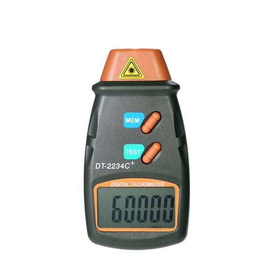IRFORA Handheld Digital Photo Tachometer Non- Tach 2.5RPM-99,999RPM LCD Display Motor Speed Meter with 3pcs Reflective Tape