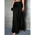 thumbnail image 5 of Women Fall Skirts Business Casual Clothes High Waisted Cocktail Party Wedding Guest Mermaid Maxi Skirt Black XS, 5 of 9