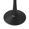 thumbnail image 6 of LeisureMod Round Dining Table Modern 27" MDF Wood Tabletop with Steel Pedestal Base for Kitchen and Living Room Bristol Series in Marbled White, 6 of 6