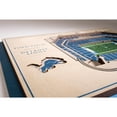 thumbnail image 4 of Detroit Lions 17'' x 13'' 5-Layer StadiumViews 3D Wall Art, 4 of 5