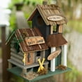 thumbnail image 5 of Songbird Valley Bass Lake Lodge Wooden Wild Bird House, 5 of 6