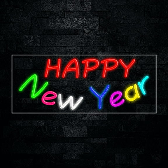 Happy New Year-LED Neon Sign 30"L x 12"H #30251