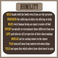 thumbnail image 2 of Homawoo, Richard 26x26 Gold Ornate Wood Framed with Double Matting Museum Art Print Titled - Humility Word Art, 2 of 4