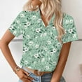 thumbnail image 4 of Otaozi Summer Tops For Women 2025 Trendy Dressy Casual Womens Plus Size Tops 3/4 Sleeve Loose Fit 3X White Plus Size Blouses For Women For Work Women'S Clothing Trendy 2025 Spring, 4 of 5