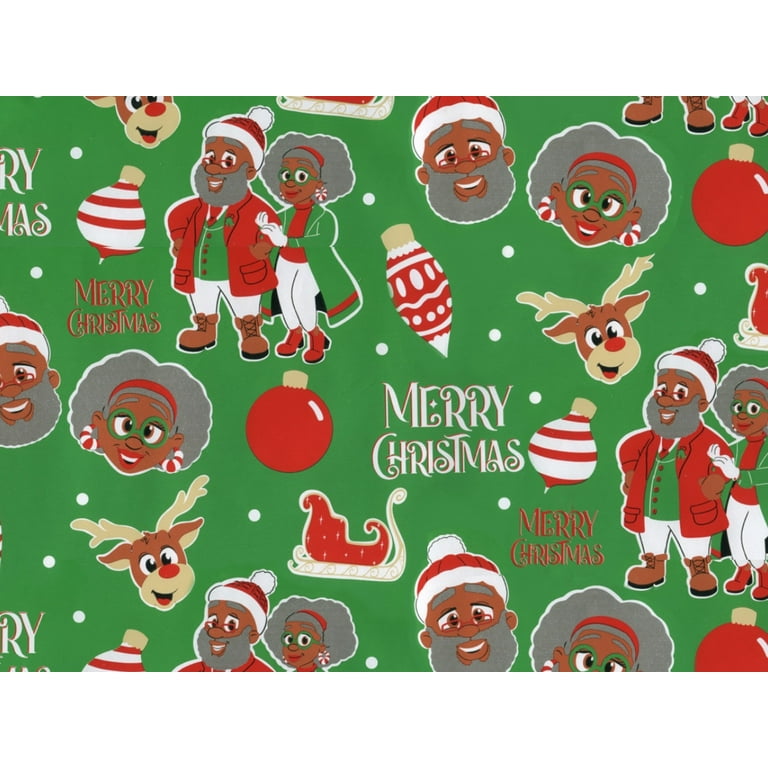 Black Santa Claus Luxury Christmas Wrapping Paper African -   Luxury  christmas wrapping paper, Christmas wrapping paper, Christmas wrapping