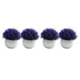 thumbnail image 2 of Guardoinrt 2piece Potted Simulation Plants Adding Beauty And Style To Any Setting Durable Pot Bonsai Ornament purple 2Set, 2 of 6