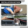 thumbnail image 5 of Dash Cover - Car Center Console - for Toyota Highlander 2001-2007 Flannel Black Red - 1Pc, 5 of 6