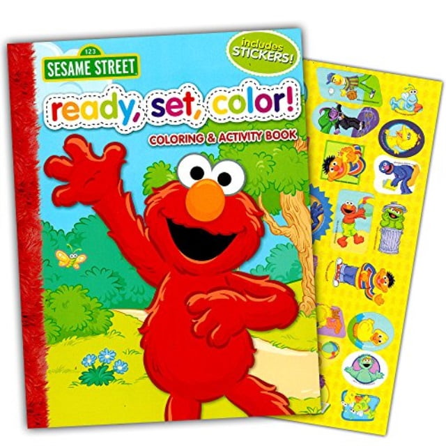 #2 Sesame Street Elmo's Red Stickers 2 Page Set 