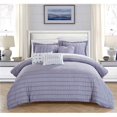 thumbnail image 1 of Chic Home CS7875-US Klara 6 Piece Comforter Set, Lavender - King, 1 of 1