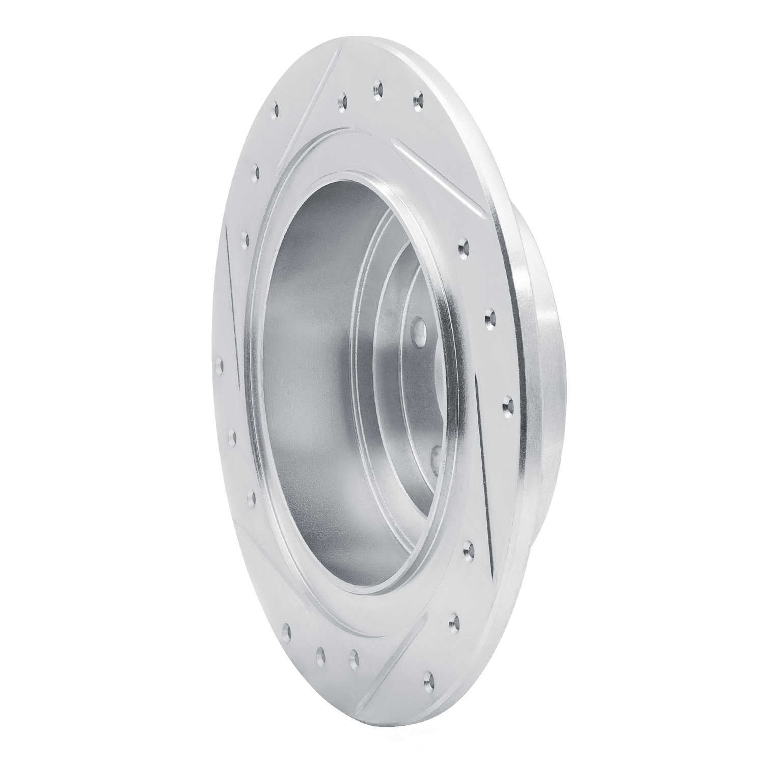 Dynamic Friction Company 631-13032R DFC Brake Rotor - Drilled And Slotted - Silver
