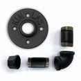 thumbnail image 2 of Storage Hook Matte Black Industrial Plumbing Curved Iron Storage Rack Wall Hook, 2 of 4