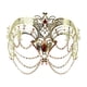 thumbnail image 1 of Máscara de mascarada con cubierta facial de metal para mujeres, elegante máscara de ojos para cosplay Oro, 1 of 8