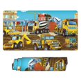 thumbnail image 2 of Kdxio Different Construction Site Vehicles Print Large Gaming Mouse Pad,Non-Slip Base,Water Resist Keyboard Pad for Gamer,Office & Home,29.5 x 15.8 in, 2 of 9