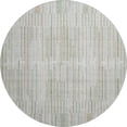 thumbnail image 2 of Addison Rugs Mayfield Premium Machine Washable Transitional Stripes Sage Round Rug, 8' X 8' Machine Washable Transitional Stripes Sage Oversized Sherpa Throw Blanket, 2 of 6