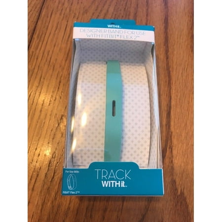 Adjustable Flex Track - WITHit TRACK Designer Band For Fitbit Flex 2 - Teal - Ships N 24h