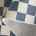 thumbnail image 5 of SAFAVIEH Courtyard Talbot Checkered Indoor/Outdoor Area Rug, Blue/Beige, 9' x 12', 5 of 8