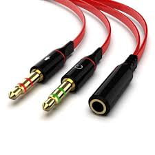 3.5mm Combo Audio Adapter Cable for PS4,Xbox One,Tablet,Mobile Phone,PC Gaming Headsets and New version Laptop