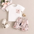 thumbnail image 2 of Fsqjgq Baby Boys Summer Clothes Sets Toddler Boy Outfits Animal Love Printed Short Sleeve T Shirt Tops and Shorts 2-Piece Cotton Clothing Sets, 2 of 7