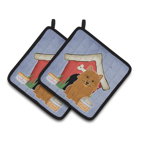 Carolines Treasures BB2774PTHD Dog House Collection Norwich Terrier Pair of Pot Holders , 7.5HX7.5W, multicolor