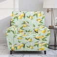 thumbnail image 2 of Kuiaobaty Lemon Flower Pattern Reclining Sofa Slipcover for Living Room Easy Replacement Recliner Chair Cover Large with Pocket Breathable Recliner Couch Cover Durable Reclining Slipcover, 2 of 8