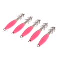 thumbnail image 2 of jinwen 5 Pcs Leurres ing Hameçons Jig pour Calmar Appâts pour la Pêche, Manche-, Calmar, Rose, 2 of 7